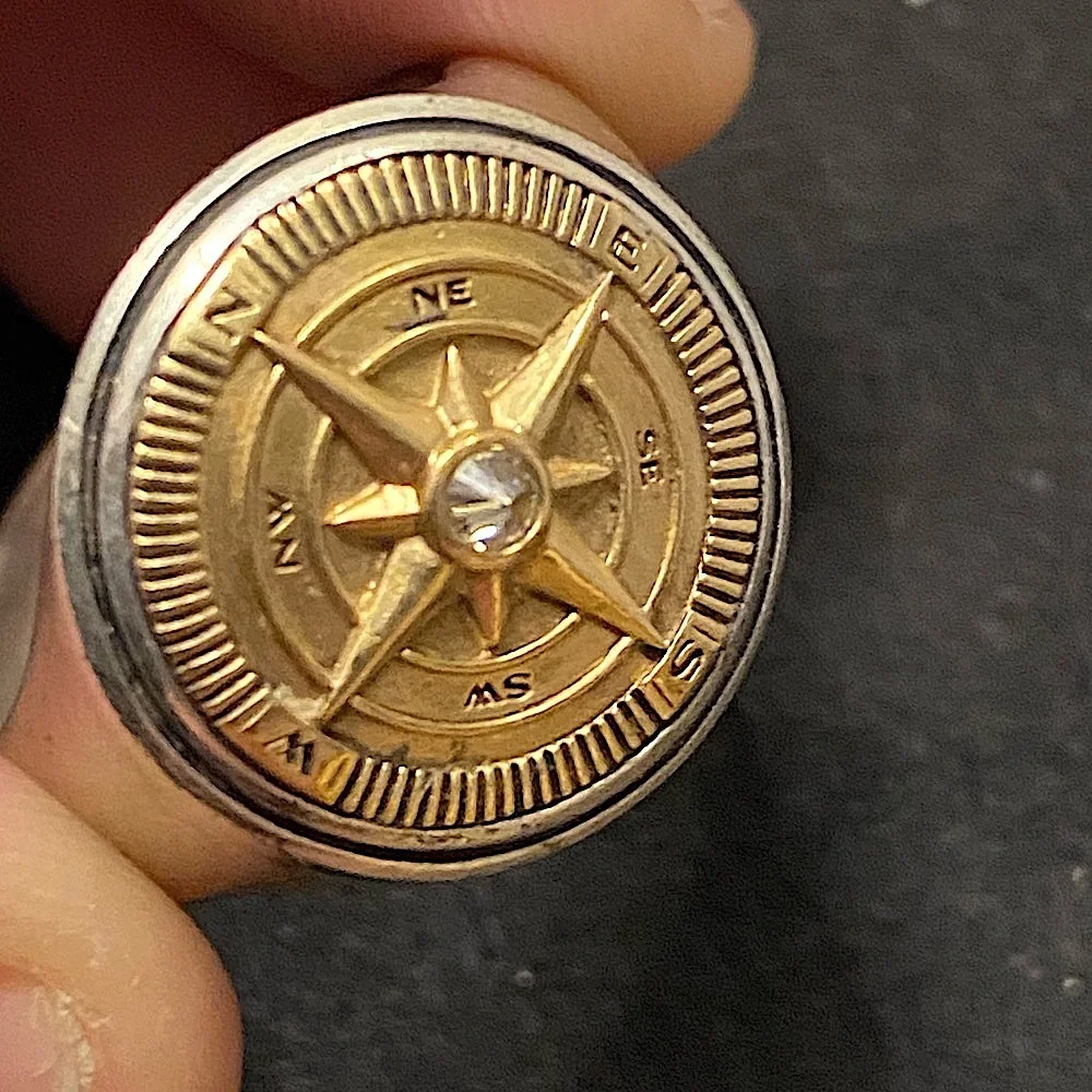 David Yurman Maritim Compass Signet Ring